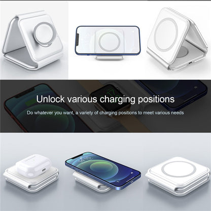 3 in 1 Magnetic Wireless Charger Pad