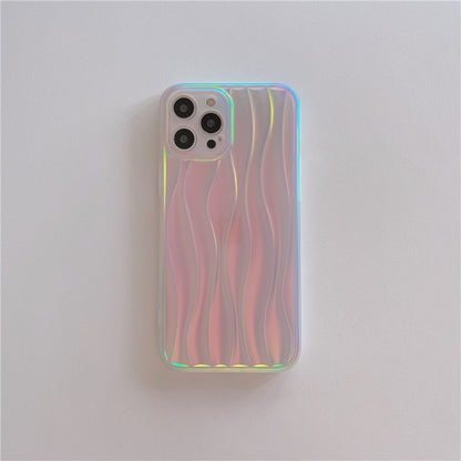luxury laser Water Ripple Case For iPhone Cute Simple Cover
