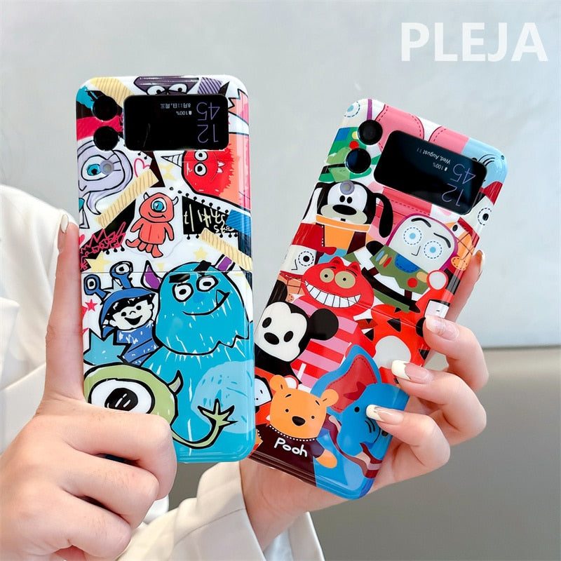 Cute Cartoon Animal Phone Case For Samsung Galaxy Z Flip 4